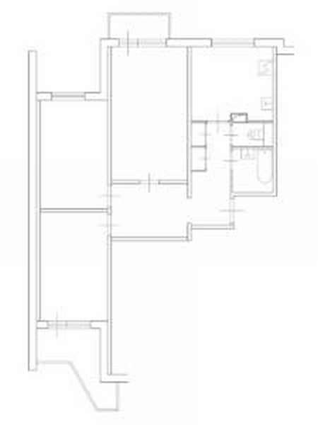 Планировка 3-комнатной квартиры