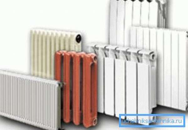 Для отопления на газе можно использовать все виды радиаторов.