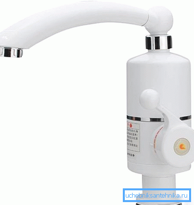 Электрический нагреватель воды на кран для ванной комнаты и кухни