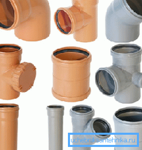 Фитинги для канализационных труб разного диаметра