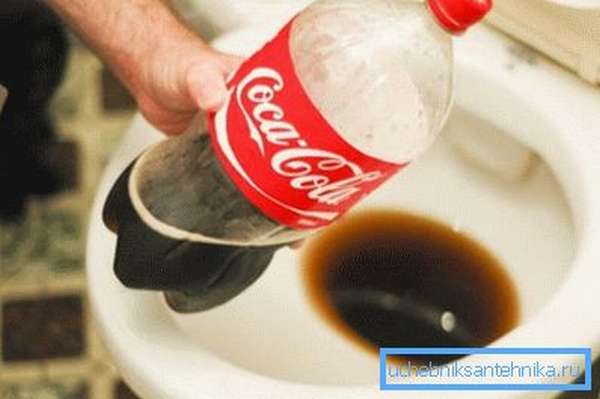 Кока-кола является эффективным средством для чистки сантехники