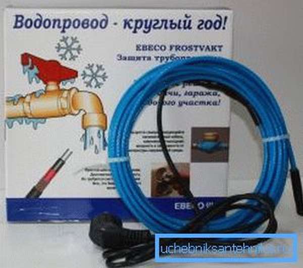 Обогревающий кабель для водопровода
